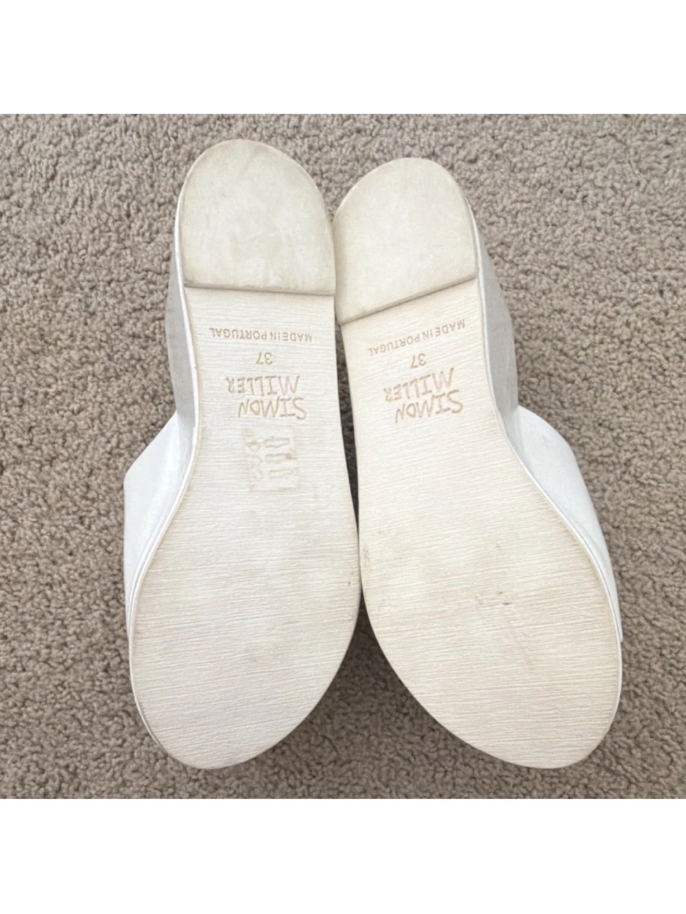 Simon Miller White Platform Slide Sandals - Picture 4 of 5
